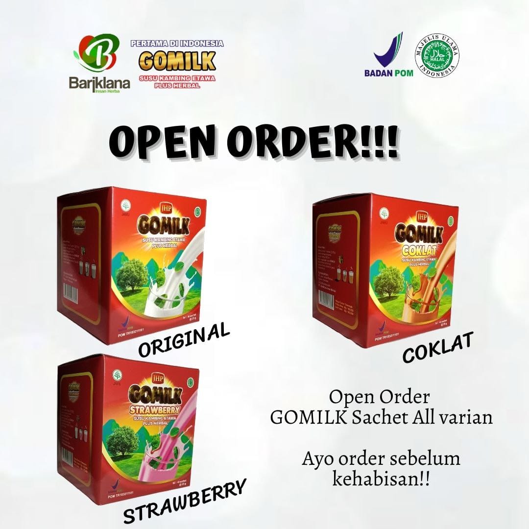 GOMILK SACHEt ISI 40 sachet lebih praktis - Original