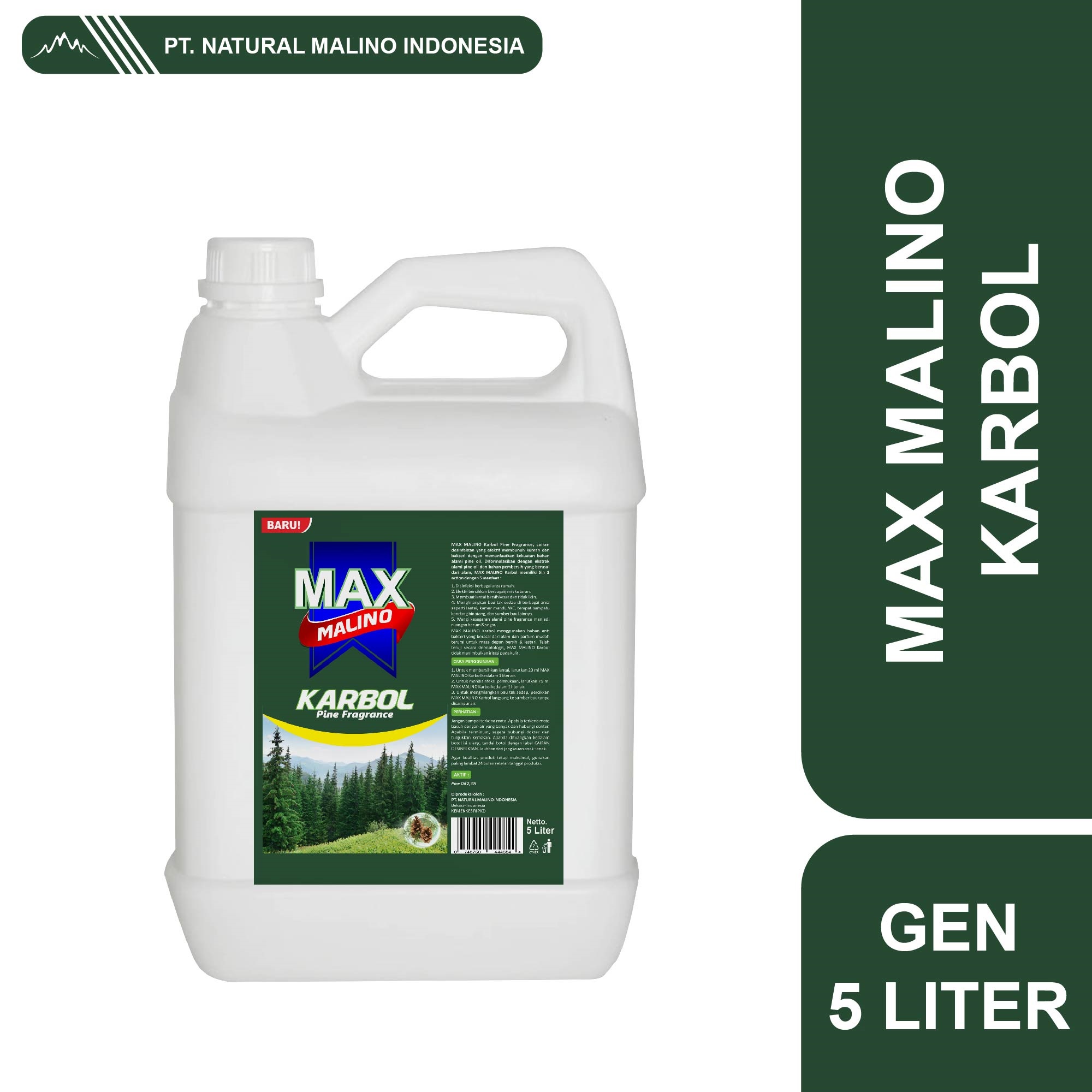 MAX MALINO KARBOL 5 LITER